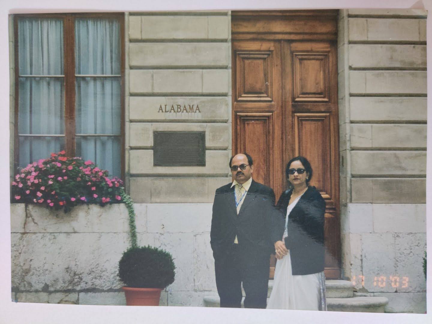 Rabindra Nath Jha and Mrs. Kumkum Jha