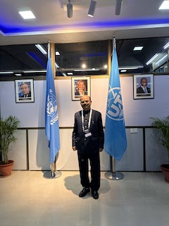 Portrait of Rabindra Nath Jha, Senior ITS Officer and Author